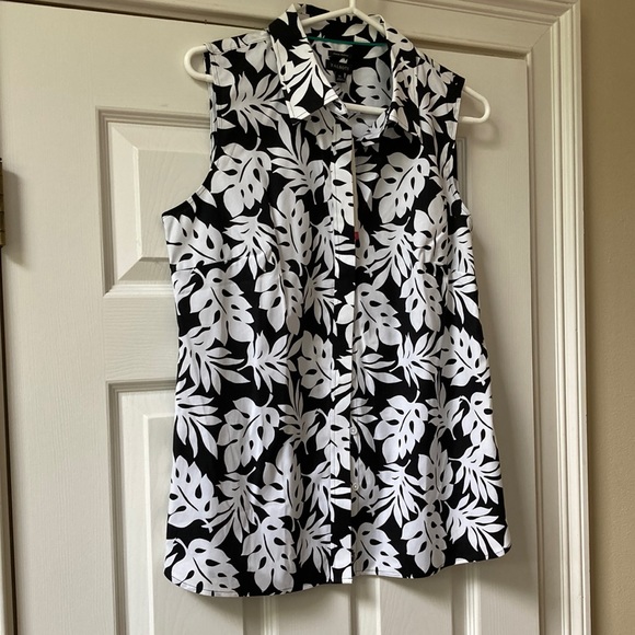 Talbots New w tags sleeveless button down shirt. Wrinkle-Resistant